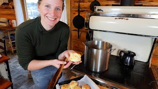 Wood Cookstove Cooking | 1917 Inspired Beef Stew, Biscuit and Lemon Bars