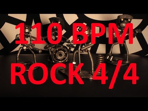 110 BPM - ROCK - 4/4 Drum Track - Metronome - Drum Beat