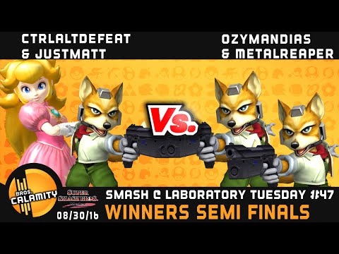 S@LT #47 | CtrlAltDefeat & JustMatt vs MetalReaper & Ozymandias - Winners Semi Finals - SSBM Doubles