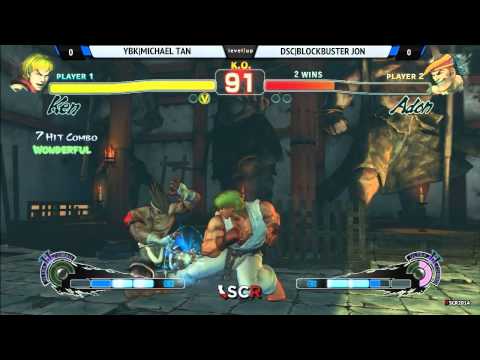 SSF4AE YBK MICHAEL TAN VS DSC BLOCKBUSTER JON - Socal Regionals 2014 Day 1