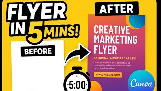 "How to Make a Stunning Flyer in 5 Minutes Using Canva (Beginner Friendly!)"