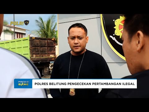 SATRESKRIM POLRES BELITUNG TERTIBKAN TAMBANG ILEGAL