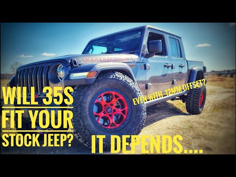 Will 35s fit a Stock Gladiator With -12mm Offset