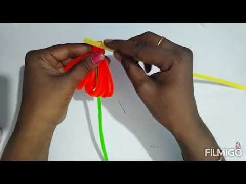 pipe cleaner craft#flower pipe cleaner craft