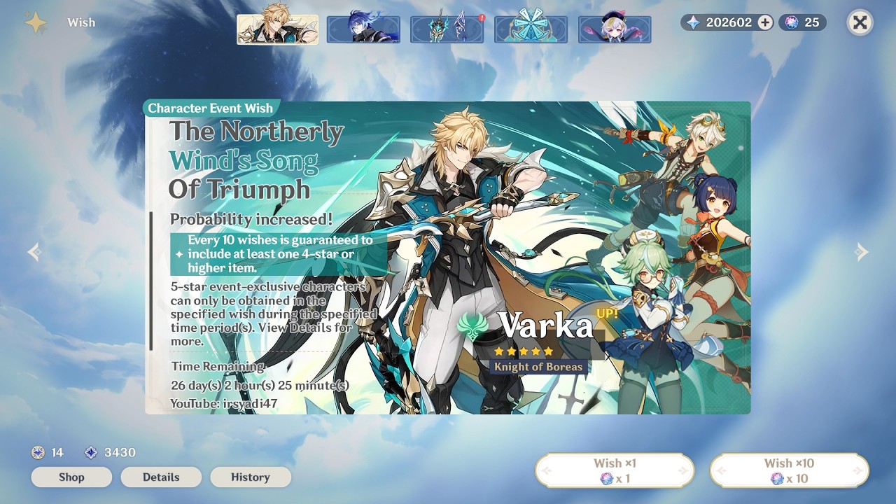 Someone Has Already Pull Varka Banner Before Update Luna V | Genshin Impact
