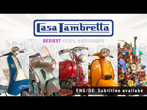 A time travel through scooter history | CASA LAMBRETTA in Milan | SEXIEST VESPA WORKSHOPS 🛵🔧