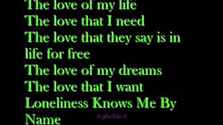 Westlife - Loneliness Knows Me By Name with Lyrics