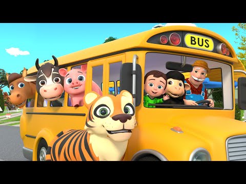 Wheels On The Bus | Animals Learning Song and MORE Educational Nursery Rhymes & Kids Songs