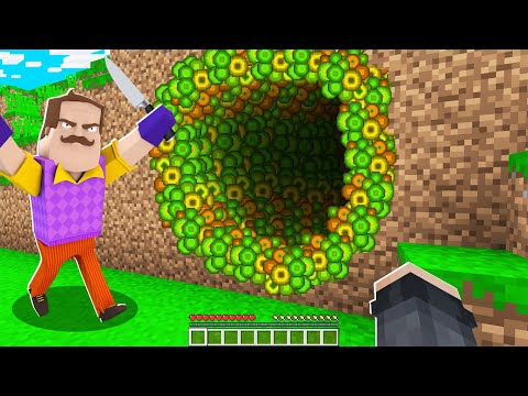GİZLİ KORKUNÇ KOMŞU TÜNELİ NEREYE GİDİYOR? 😱 - Minecraft