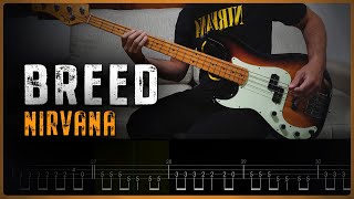 NIRVANA - Breed (Bass Cover + Tabs)