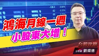 鴻海月線一週小股東大增！｜台股攻略｜劉烱德 (圖)