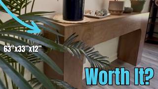 Slim farmhouse table review. Many meaningful uses.
