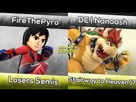 FireThePyro (Mii Brawler) vs. DE | Nanoash (Bowser) | Stairway to Heaven #17 | Smash Ultimate LSFs