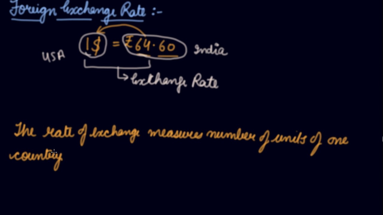 Foreign Exchange Rate | Class 12 Macroeconomics Balance of Payments