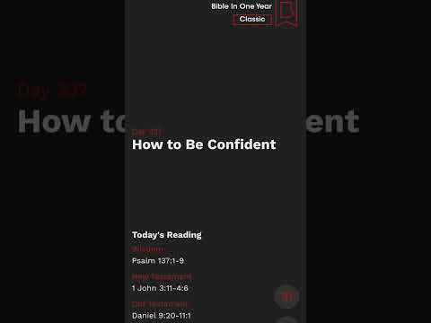 Bible Study Day 337 | How To Be Confident