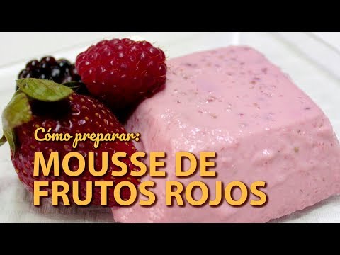 Mousse de Frutos Rojos