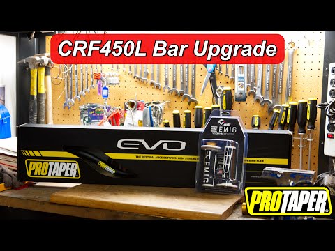 ProTaper EVO Handlebar & ODI V2 Emig Lock-On Grips Install CRF450L