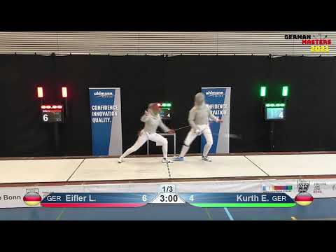 German Masters 2021 Womens Sabre Eifler vs Kurth