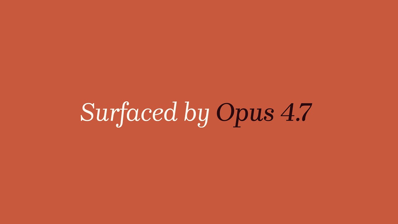 Szymon P. Peplinski × Opus 4.7 project preview
