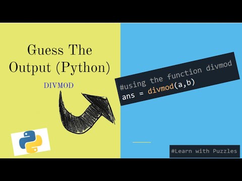 Divmod Is There In Python Guess The Output 1 Python Divmod Tutorial
