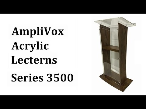 3500 wood & acrylic floor lectern podium series