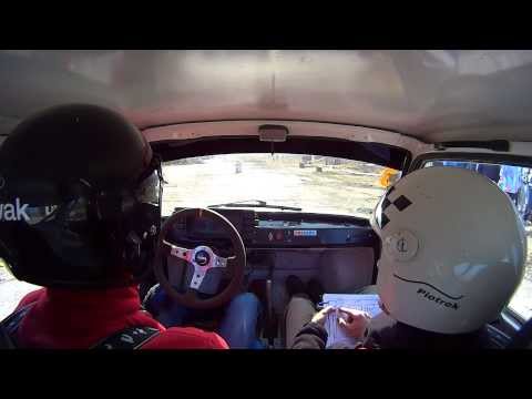 2 Rajd STEP - Nowak/Malczewski Fiat 126p próba Lutomia Spółdzielnia onboard