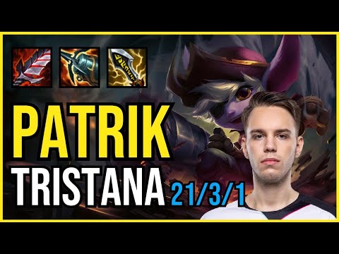 PATRIK - TRISTANA vs XAYAH ADC - EUW Challenger - Patch 11.5 QUADRAKILL