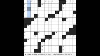 Rex Parker and Rachel Fabi solve the Sat. 9/19/20 NYTXW (by Robyn Weintraub)