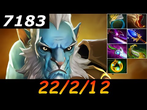 Dota 2 Phantom Lancer 7183 MMR 22/2/12 (Kills/Deaths/Assists) Ranked Full Gameplay
