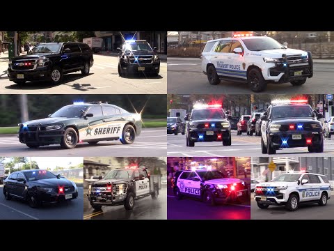 Police Cars Responding Compilation - Best Of 2025