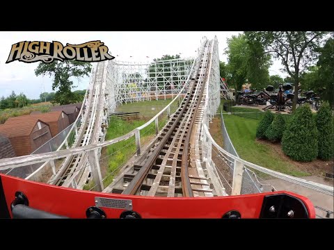 On-ride point of view of High Roller