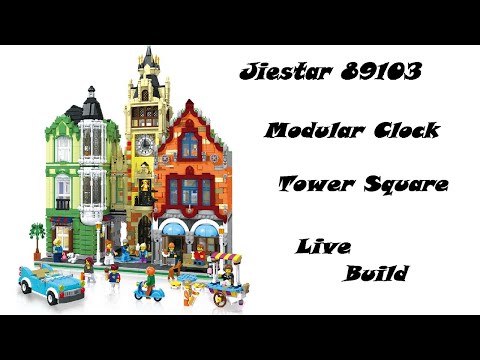 Jie Star 89103 Modular Clock Tower Square Live Build Part 5