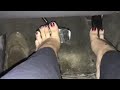 Sexy Babe Driving Barefoot