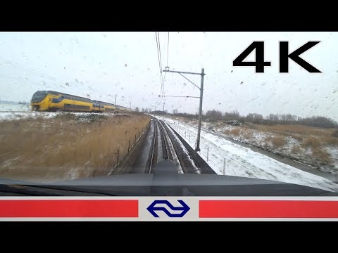 4K CABVIEW SNOWLAND Amsterdam - Almere ICM 23jan 2019