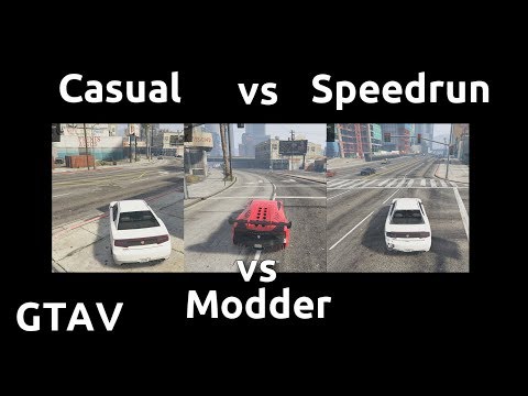 Casual VS Speedrun VS Modder in GTAV #1 - Something from nothing