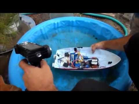 Aviva Fishn Buddy RC Boat - Dual Brushless motor upgrade - Maiden tests