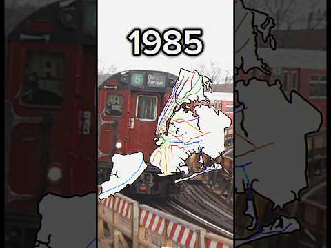 NYC Subway Evolution #mapping #nyc #subway #newyork #urban #history