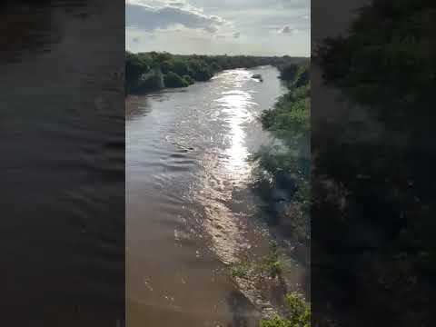 Rio Piancó com muita água na Paraíba