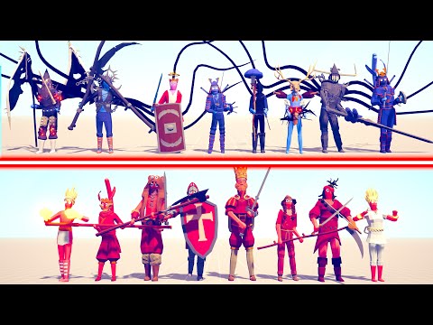 SECRET DLC Team vs MELEE Team - Totally Accurate Battle Simulator TABS