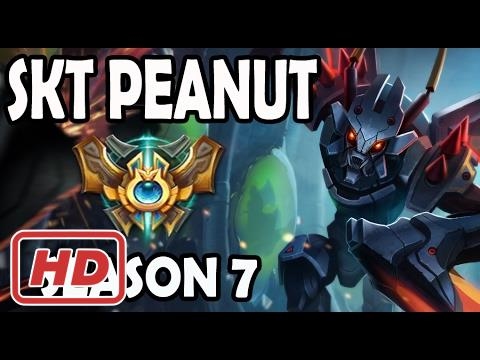 SKT T1 Peanut plays KHAZIX Jungle vs A Korean GRAVES Season 7
