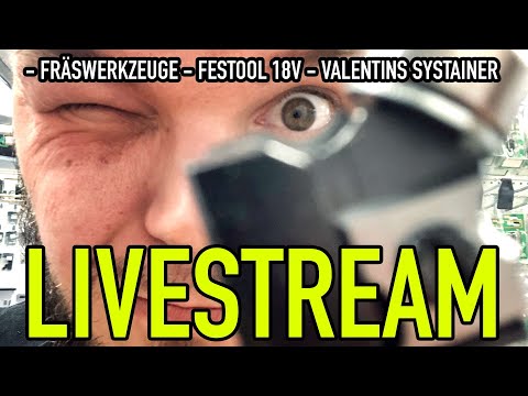 🤘🏻 LIVESTREAM #valentinmike - Fräswerkzeuge, Montage-Systainer von Valentin