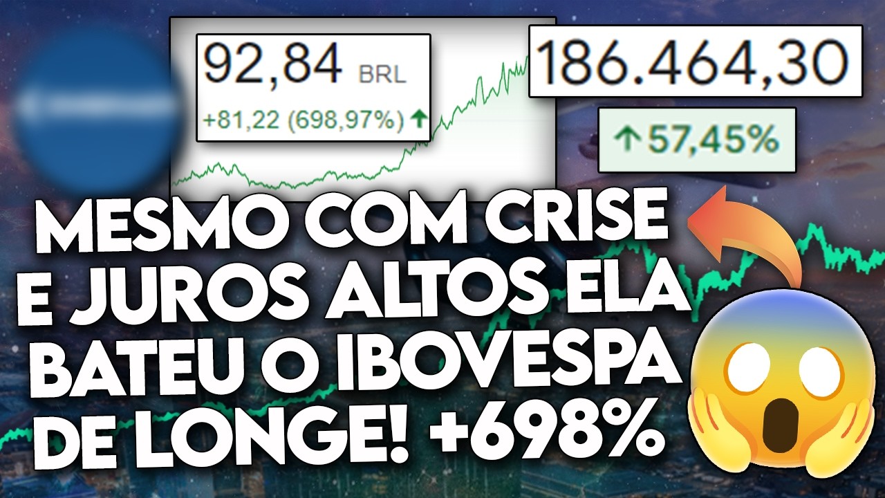 5 AÇÕES que BATERAM DEMAIS o IBOV em 5 ANOS! (AÇÕES que SUBIRAM MESMO na CRISE) - TOP 5