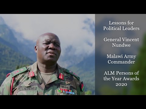 Gen. Vincent Nundwe, Malawi Army Commander - ALM Persons of the Year Awards | 2020 Acceptance Speech