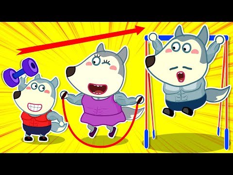 What If Wolfoo Was Adopted by a Buff Family? | Mommy Wolf Family Funny Series | Cartoon for Kids