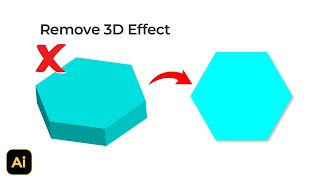 How to Remove 3D Effect in Adobe Illustrator