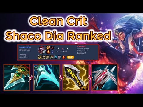 25 KDA Crit Shaco - S13 Dia Ranked [League of Legends] Full Gameplay - Infernal Shaco