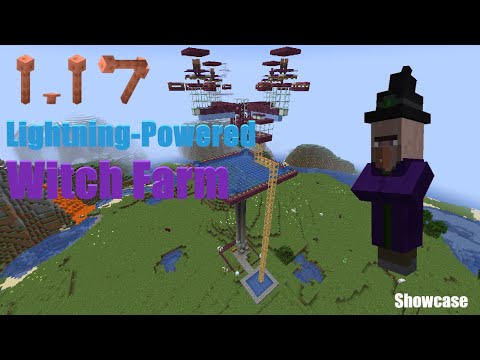 SgtOnyx - Minecraft: Lightning-Powered Witch Farm for 1.17 (Showcase)