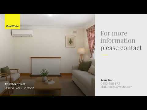13 Peter Street, Springvale, VIC 3171, 3 Schlafzimmer, 1 Badezimmer, House