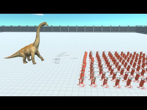 Bosses vs 100x Romanus  - Animal Revolt Battle Simulator