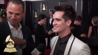 Brandon Urie from Panic! At The Disco | Red Carpet | 59th GRAMMYs